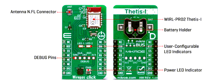 Mikroe MIKROE-5874 Wirepas Click
